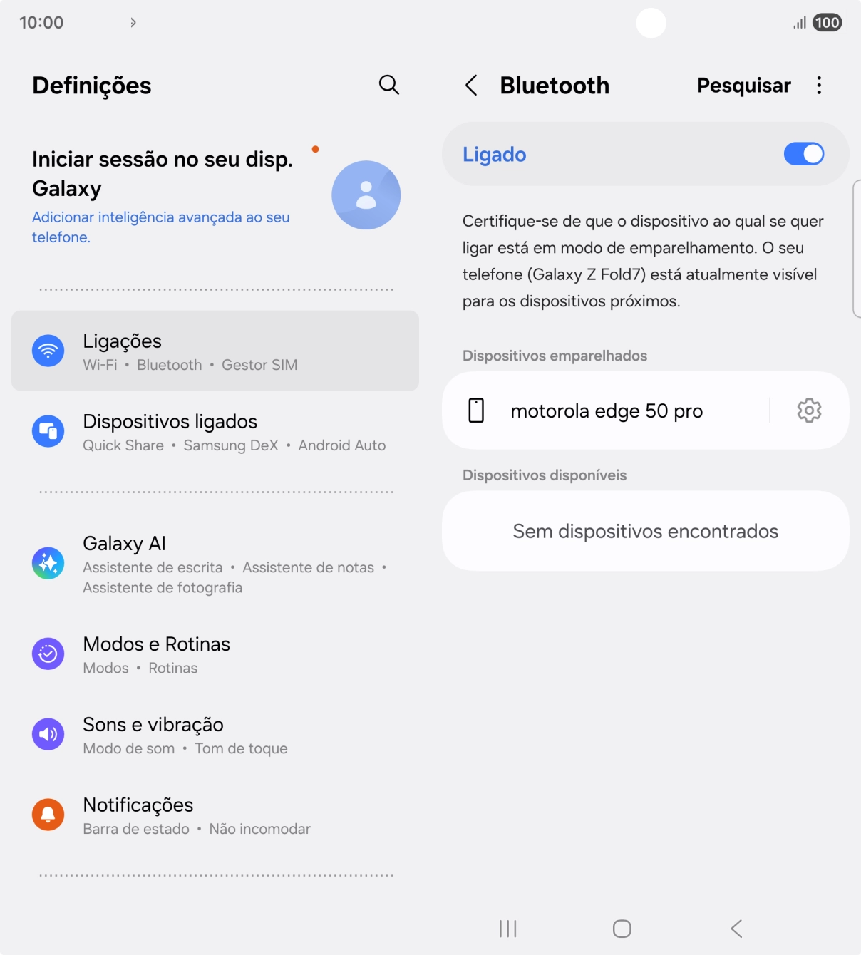 Prima a tecla de início para terminar e voltar ao ecrã inicial.