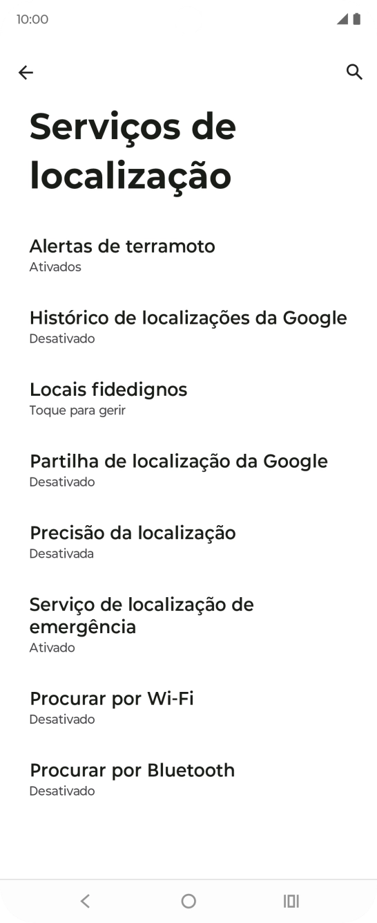 Prima Precisão da localização.