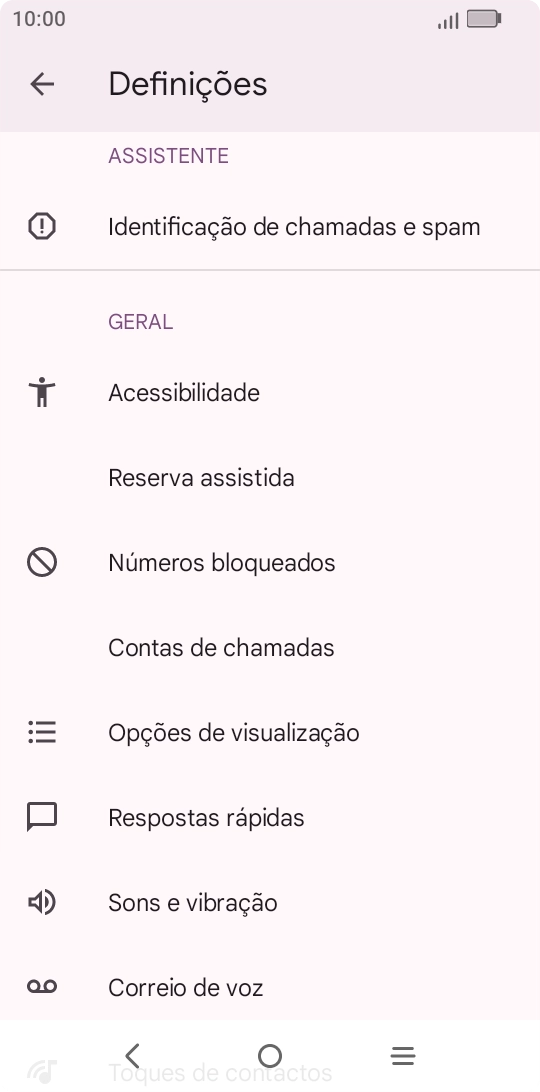 Prima Contas de chamadas.