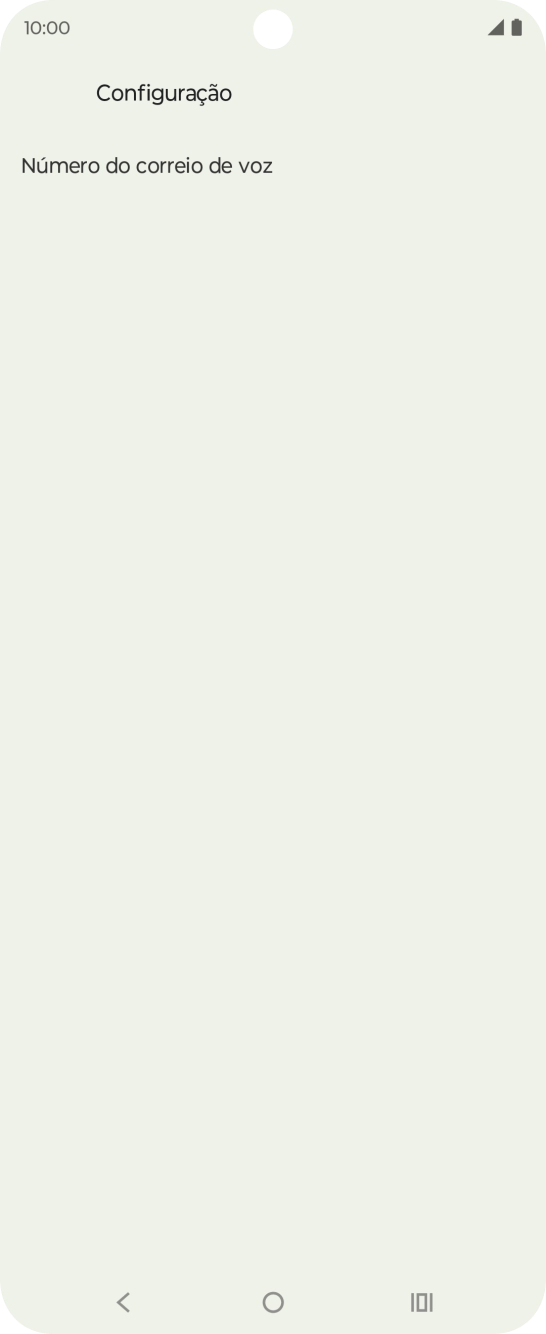 Prima Número do correio de voz.