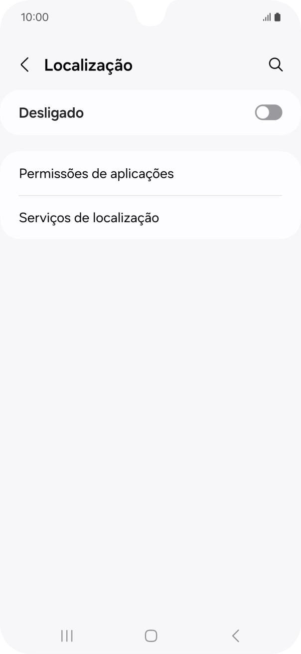 Prima o indicador para ativar ou desativar a função.