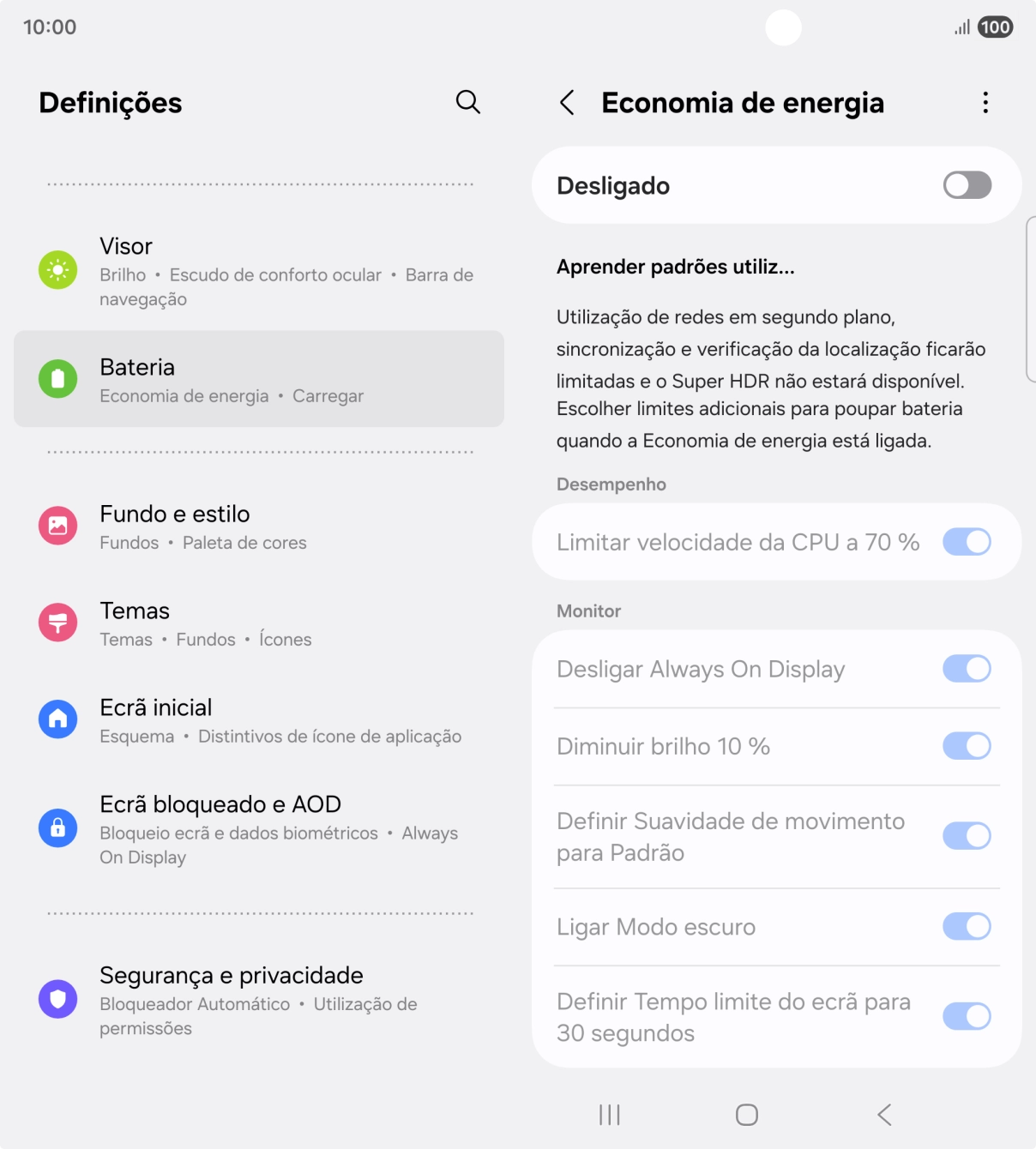 Prima o indicador sob 