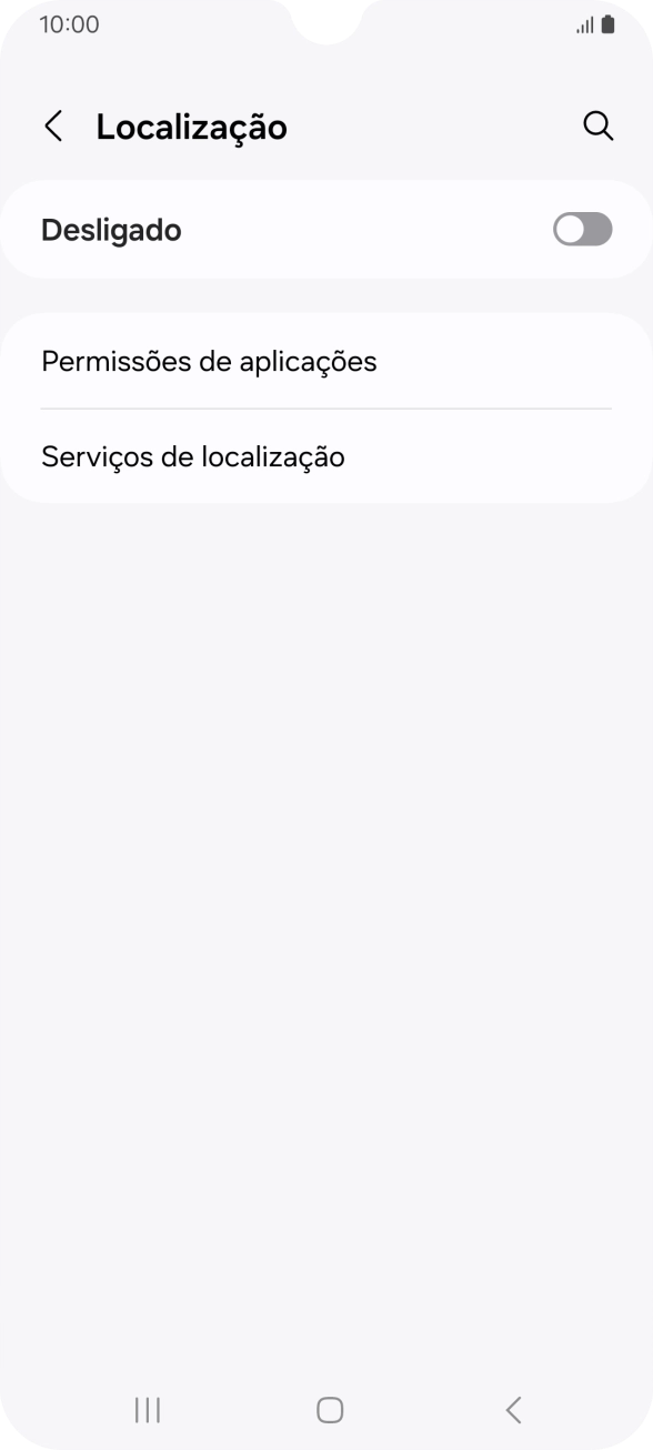Prima o indicador para ativar ou desativar a função.