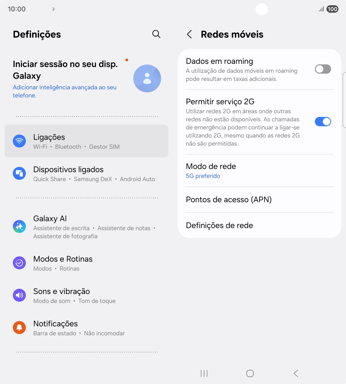 Prima Pontos de acesso (APN).