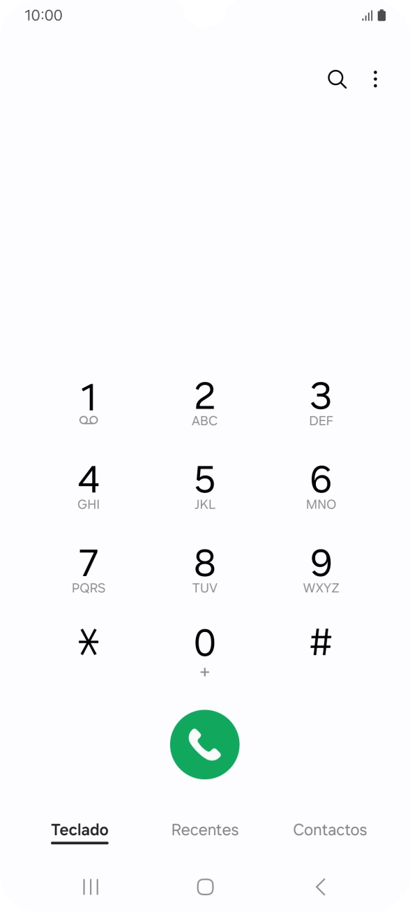 Prima o ícone de menu.