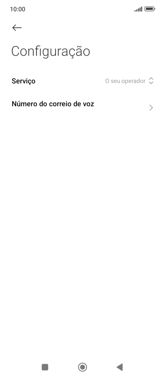 Prima Número do correio de voz.