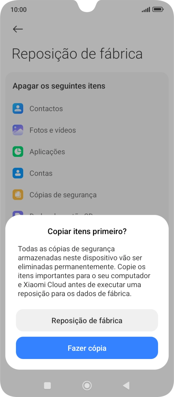 Prima Reposição de fábrica.
