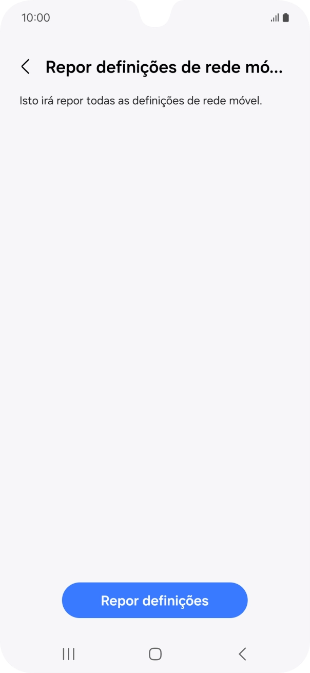 Prima Repor definições.