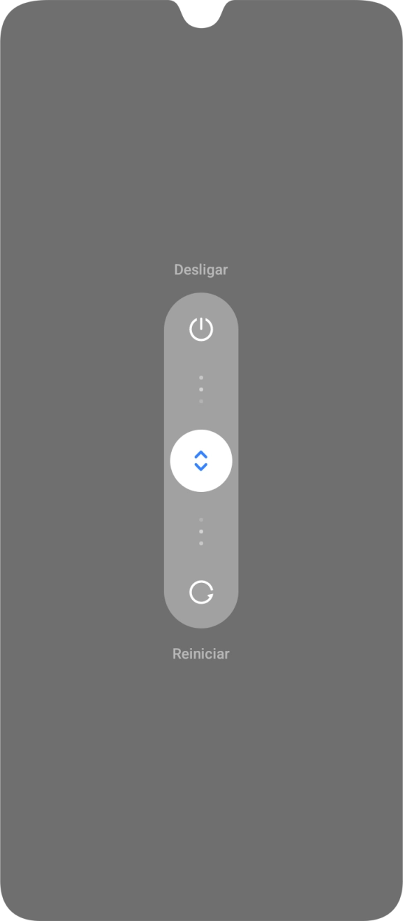 Prima o círculo e arraste-o para cima.