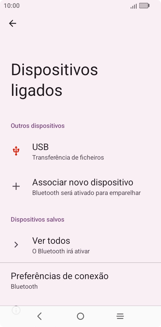 Prima Associar novo dispositivo.