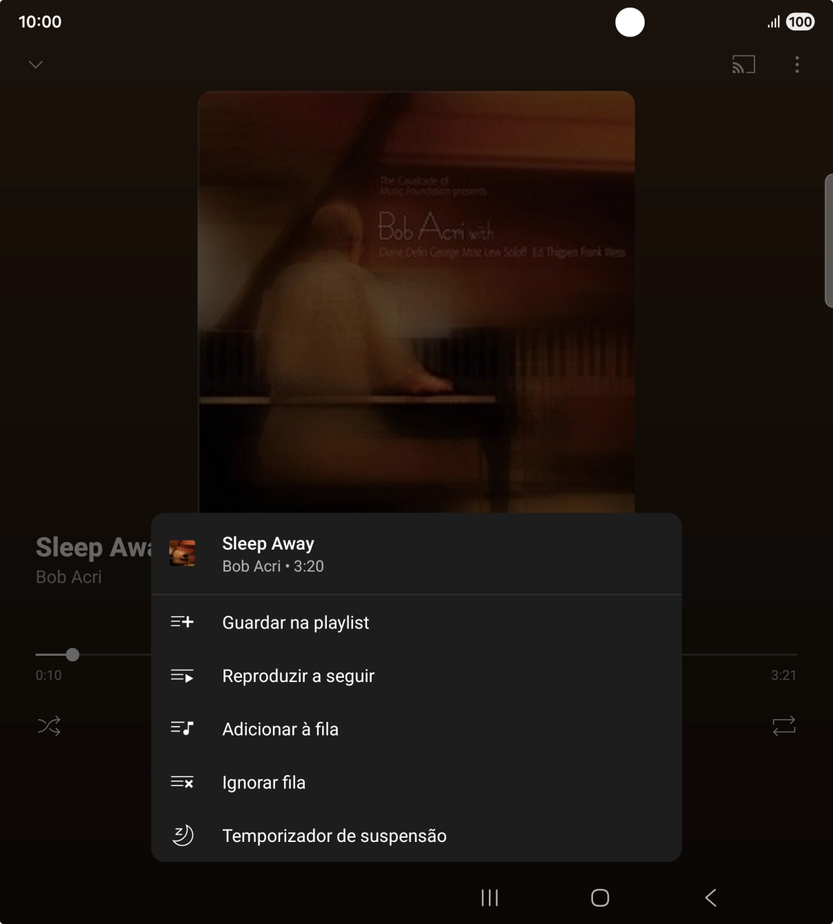 Prima o ícone para adicionar.