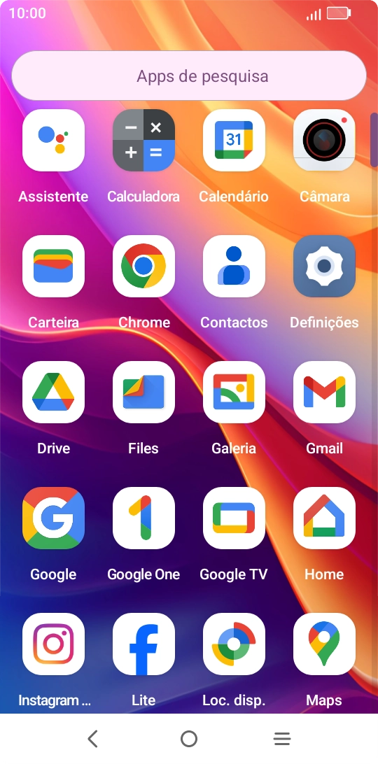 Prima Galeria e vá até à pasta pretendida.