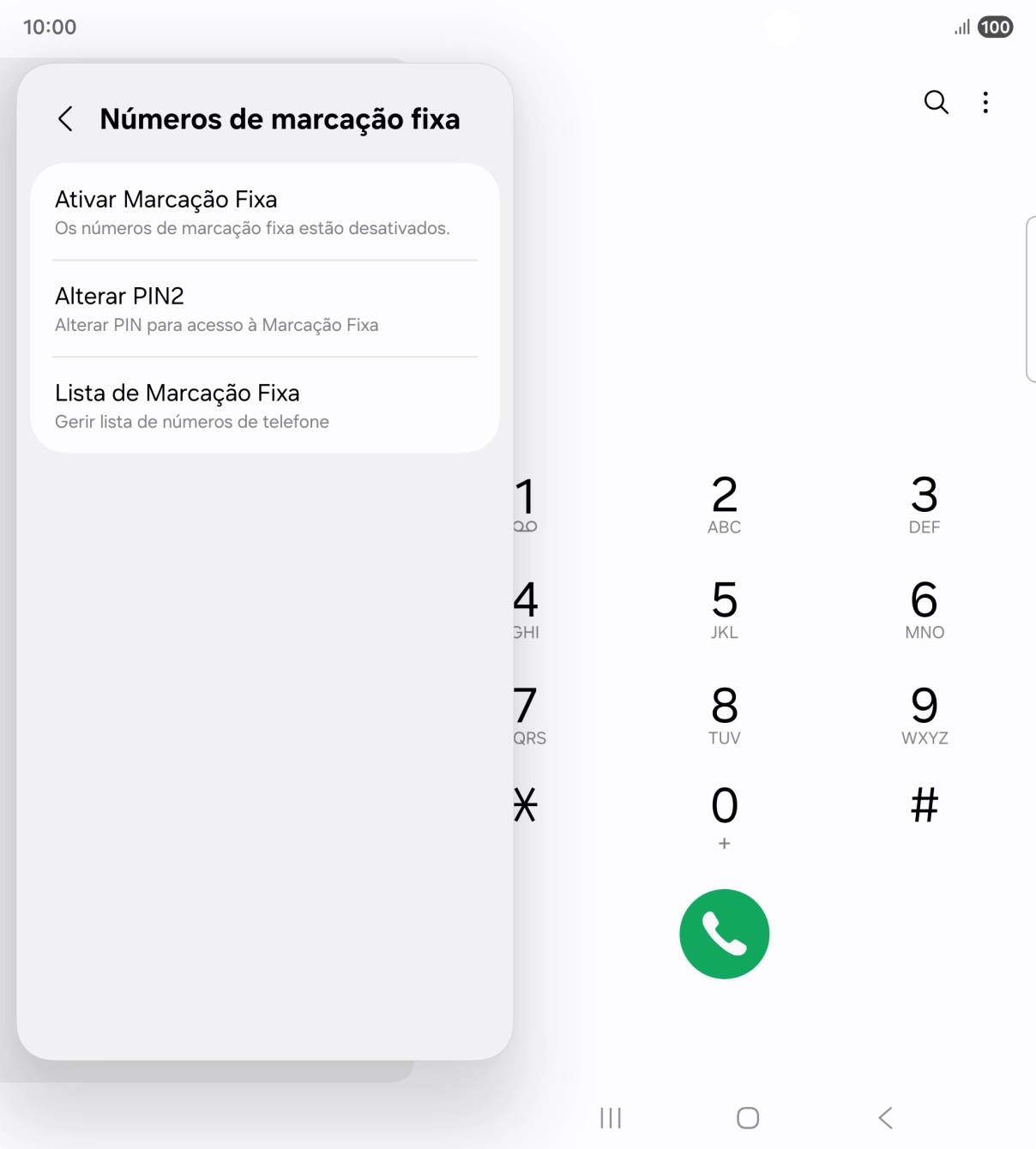 Prima Ativar Marcação Fixa.
