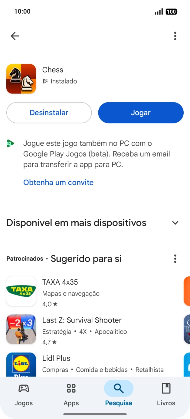 Para voltar ao ecrã inicial, deslize o dedo de baixo para cima a partir da base do ecrã.