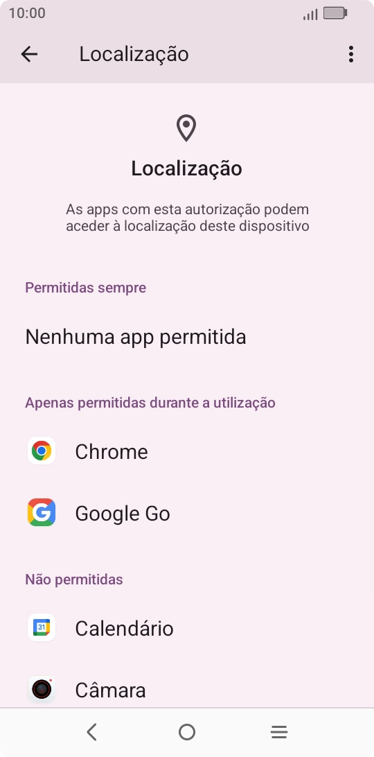 Prima a app pretendida.