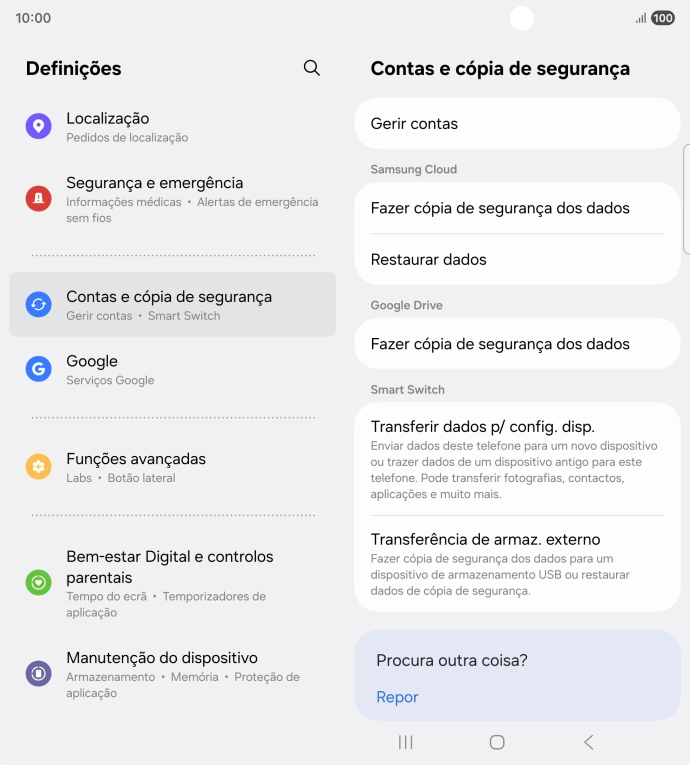 Prima Gerir contas.