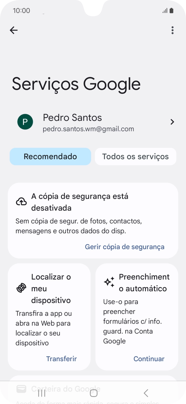 Prima Localizar o meu dispositivo.