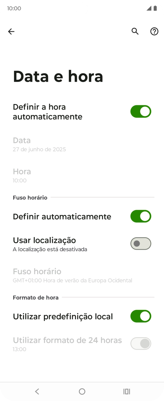 Prima a tecla de início para terminar e voltar ao ecrã inicial.