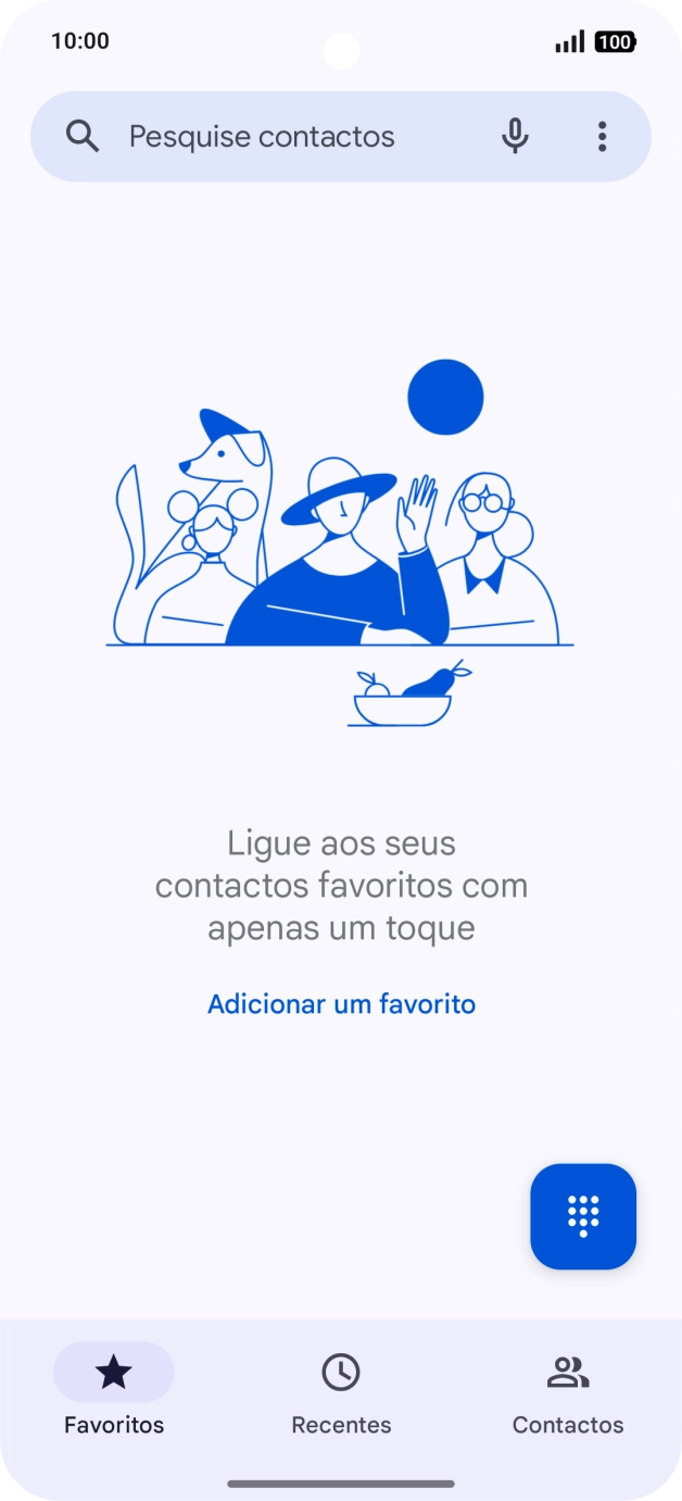 Prima o ícone de menu.