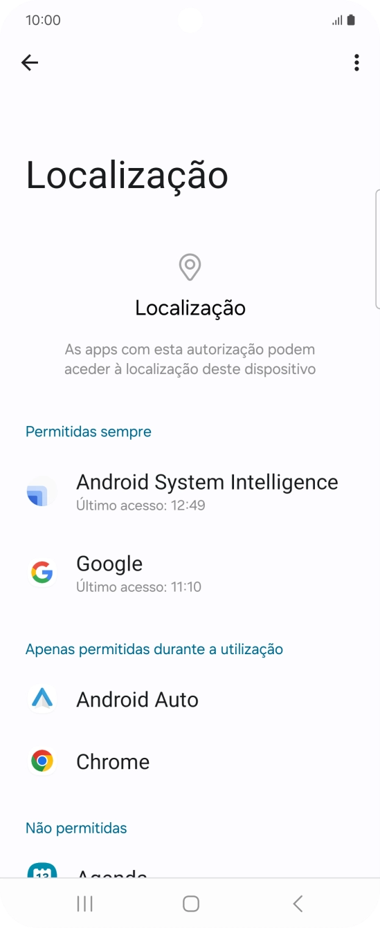 Prima a app pretendida.