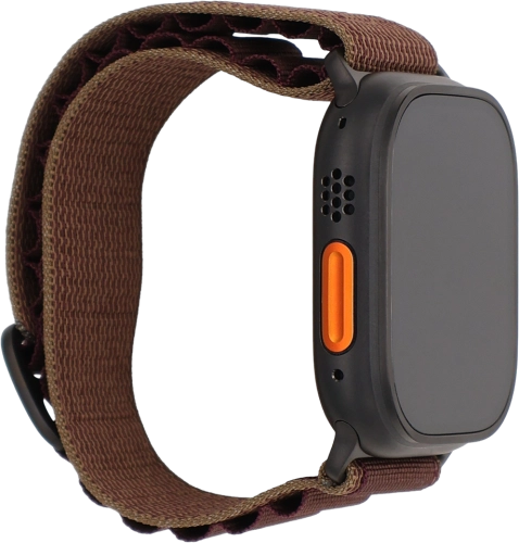 Imagen 3: Vista del lateral izquierdo del Apple Watch Ultra 4 - Black