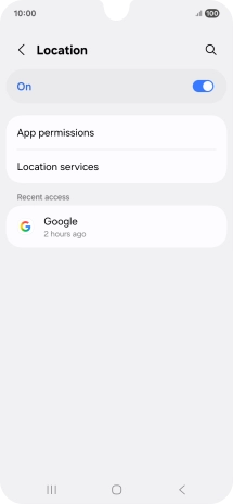 Press App permissions. Press App permissions.