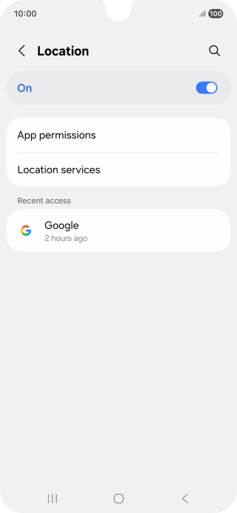 Press App permissions. Press App permissions.
