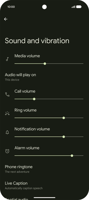 Press Phone ringtone.