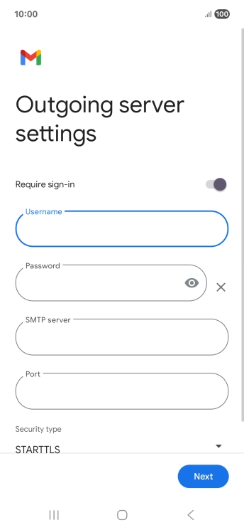 Press the field below 