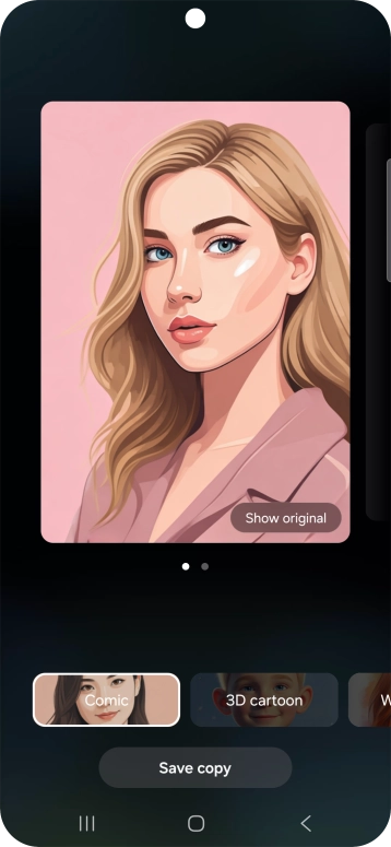 Press Save copy to save the generated photo suggestion.