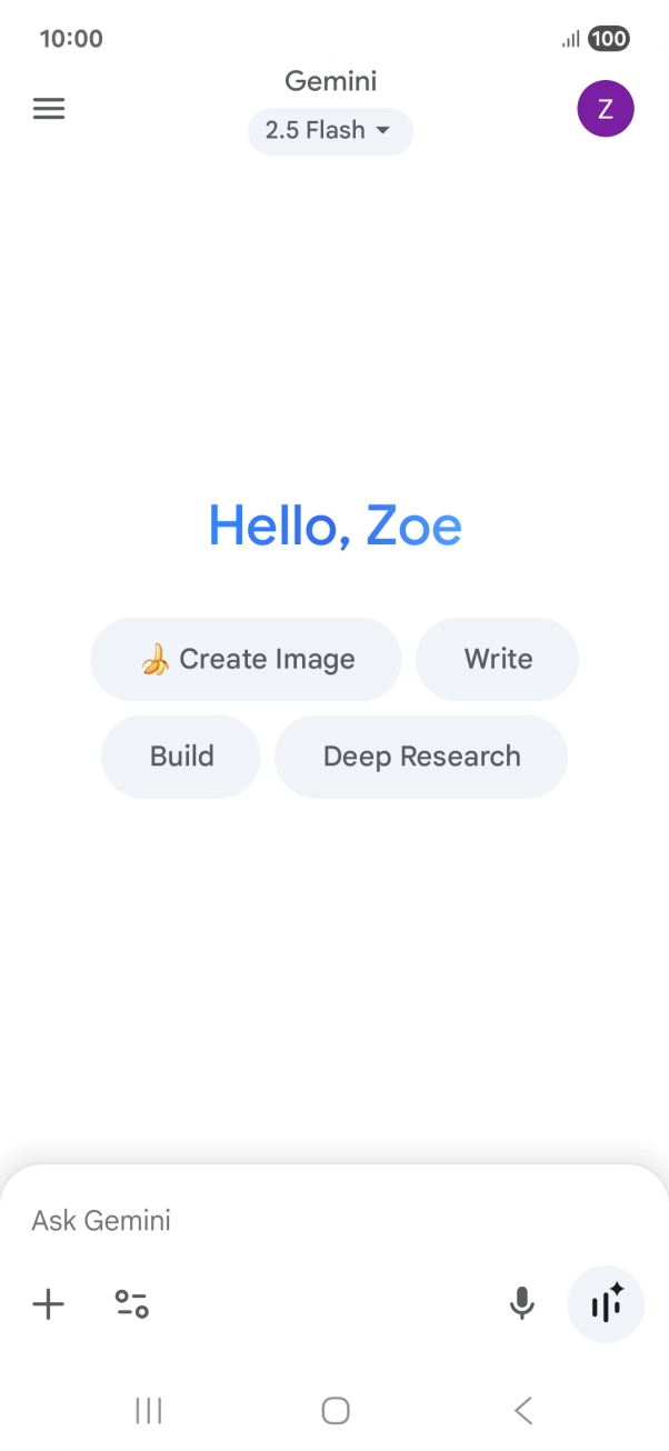 Press the profile icon.