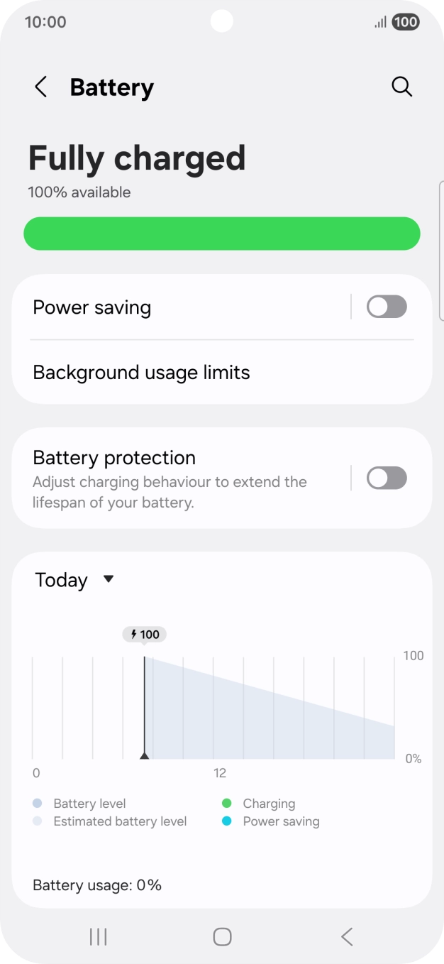 Press Power saving. Press Power saving.