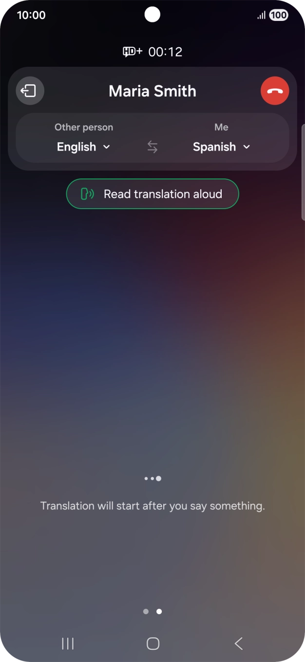 Follow the instructions on the screen to select the required language settings and use the function.