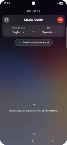 Follow the instructions on the screen to select the required language settings and use the function.