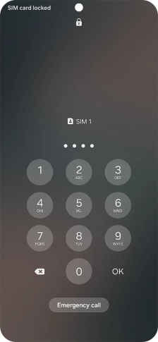 If you're asked to key in your PIN, do so and press OK.