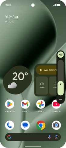 Press the sound mode icon.