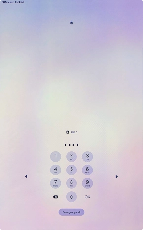 If your SIM is locked, key in your PIN and press OK. If your SIM is locked, key in your PIN and press OK.