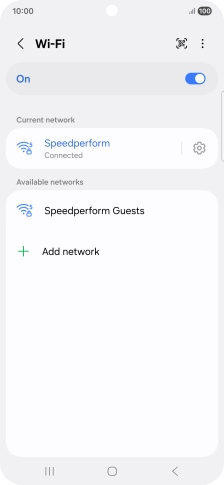 Press the Home key to return to the home screen.