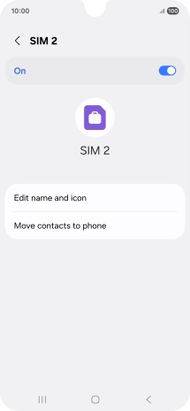 Press the indicator to turn use of the service on or off.
