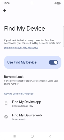 Press the Home key to return to the home screen.