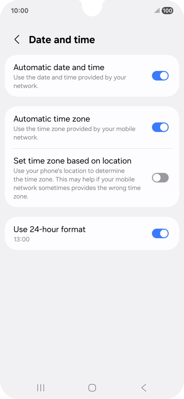 Press the Home key to return to the home screen.
