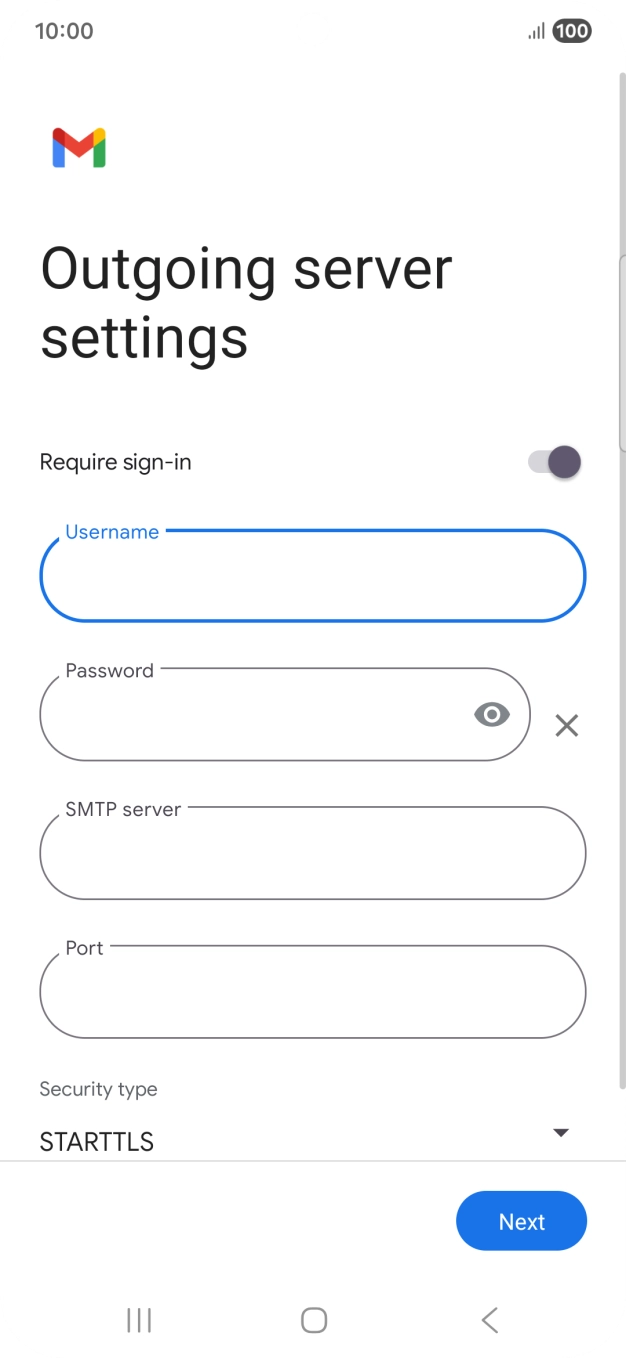 Press the field below 