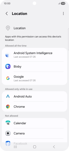 Press the required app.