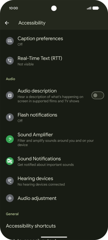 Press the required category below 