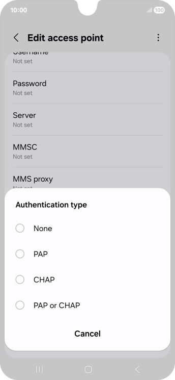 Press None. Press None.