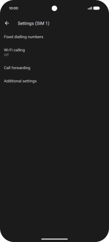 Press Additional settings.