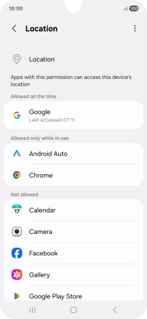 Press the required app. Press the required app.