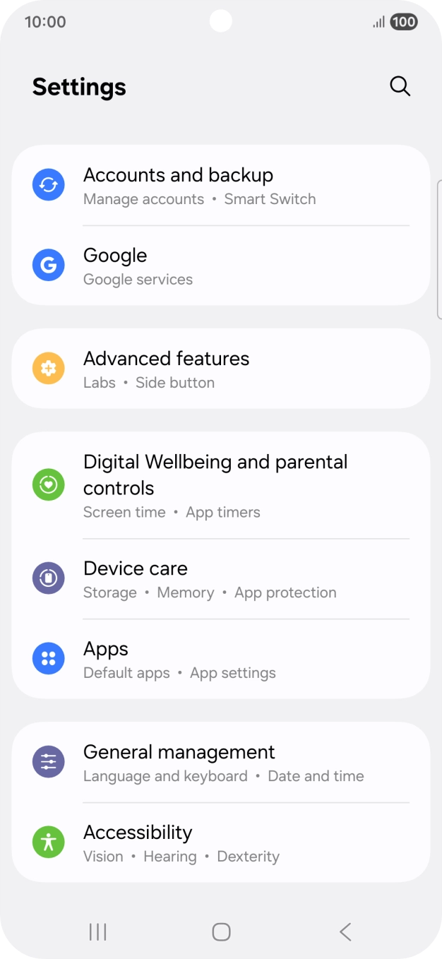 Press Accounts and backup.