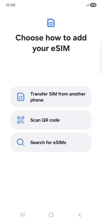 Press Scan QR code. Press Scan QR code.