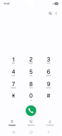 Press the menu icon.